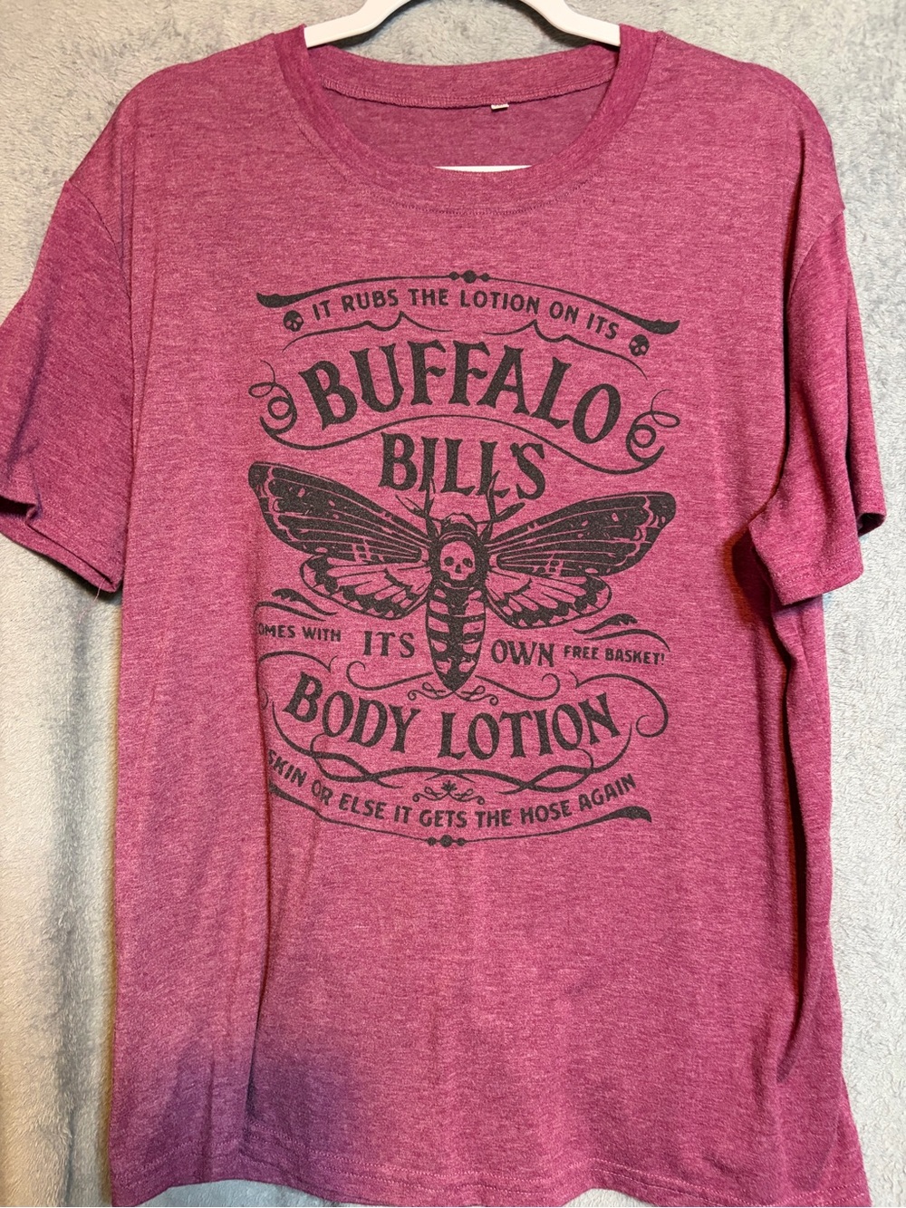 Source Unknown Heather Raspberry Buffalo Bill's Graphic Tee